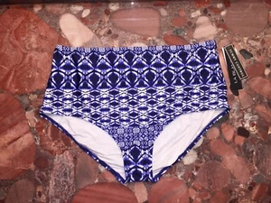 La Blanca Tangier Tile High-Waisted Swimsuit Bottom Plus Size Women's 18W Nwt - Picture 1 of 5