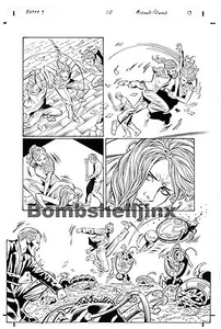 Dark Horse Joss Whedon's BUFFY 9 #10 página 13 arte original -- Richards and Owens - Imagen 1 de 1