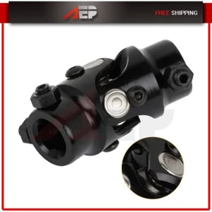 Single 5/8"-36 Spline X 3/4" Dd Black Steering Shaft Universal Joint Coupler - Picture 1 of 14