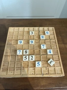 Vintage & Antique Wooden SUDOKU - Picture 1 of 7