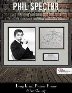 Phil Spector Record Producer Signed Signature Custom Framed JSA - Picture 1 of 8