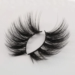 3 Pairs 5D Real Mink False Eyelashes Wispy Long Cross Fluffy Extension Lashes - Picture 1 of 10