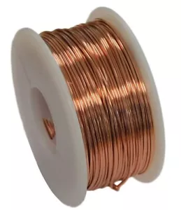 22 Ga Copper Round Wire 125 Ft. Spool (HALF HARD) - Picture 1 of 1