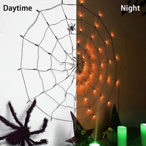 LED Halloween Decoration Spider Web Party Decoration Outdoor Lighting Lights Ind