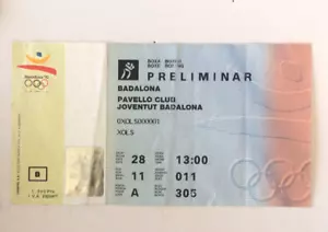 BOLETO BOXEO OLÍMPICO BARCELONA 1992 CUBA ORO RONDA 1 GALLO PESO MEDIO PESADO - Imagen 1 de 4