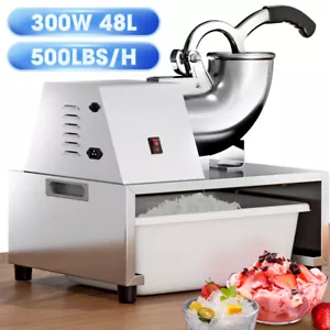 Electric Ice Crusher Machine 500LBS/Hr Snow Cone Maker Shaved Ice for Home Party - Picture 1 of 8