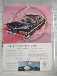 Vintage Ad 1959 GM & Mars Magazine Page Ad Collectible Framing History - Picture 1 of 5