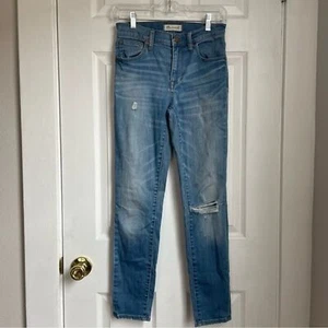 Jeans skinny denim Madewell 9" rialzo alto taglia 25 donna - Foto 1 di 7