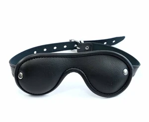 VEGAN LINE Augenmaske Maske BDSM Bondage Fetisch schwarz - neu - Bild 1 von 1