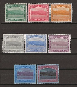 DOMINICA 1921/22 SG 62/70 MINT - Picture 1 of 2