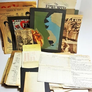 200+ 1920s Colorado State Teachers College Ephemera - Notes Lessons Prints Cards - Picture 1 of 12