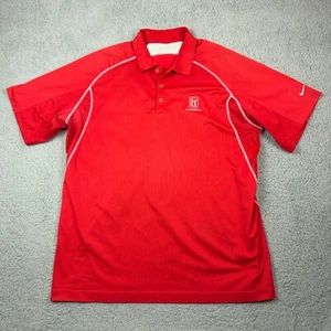 Nike Golf Polo Shirt TPC Summerlin Mens Sz XXL 2XL Dri Fit Red Short Sleeve PGA - Picture 1 of 8