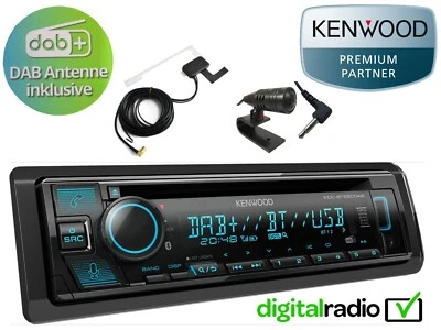 Kenwood KDC-BT 560 DAB Bluetooth CD MP3 Alexa DAB+ Radio inklusive DAB+ Antenne - Bild 1 von 4