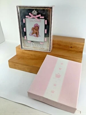 Álbum de fotos MUDPIE LITTLE PRINCESS 4x6 plateado nuevo en caja SELLADO  Foto 1 de 3