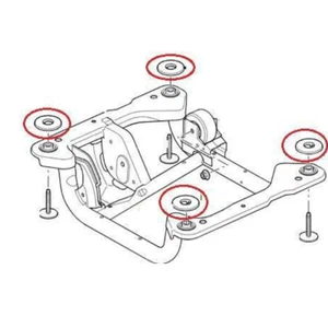 Supporto alloggiamento staffa originale Land Rover adatto a Range Rover 2010-2012 KQD500060 - Foto 1 di 2