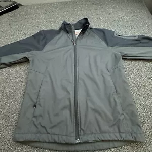 Hawke & Co Sport Mens Small Performance Full Zip Jacket Gray L Zipped Pockets - Picture 1 of 12