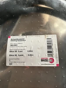 Binzel Bikox 50 2- Pole 160.0391 Mig Welding Euro Torch Lead 5 Mtr - Picture 1 of 4