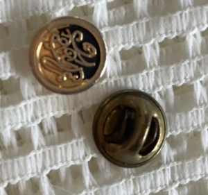 Pin de premio vintage “Weight Watchers 10” tono dorado negro-embrague trasero (ENVÍO GRATUITO) - Imagen 1 de 2