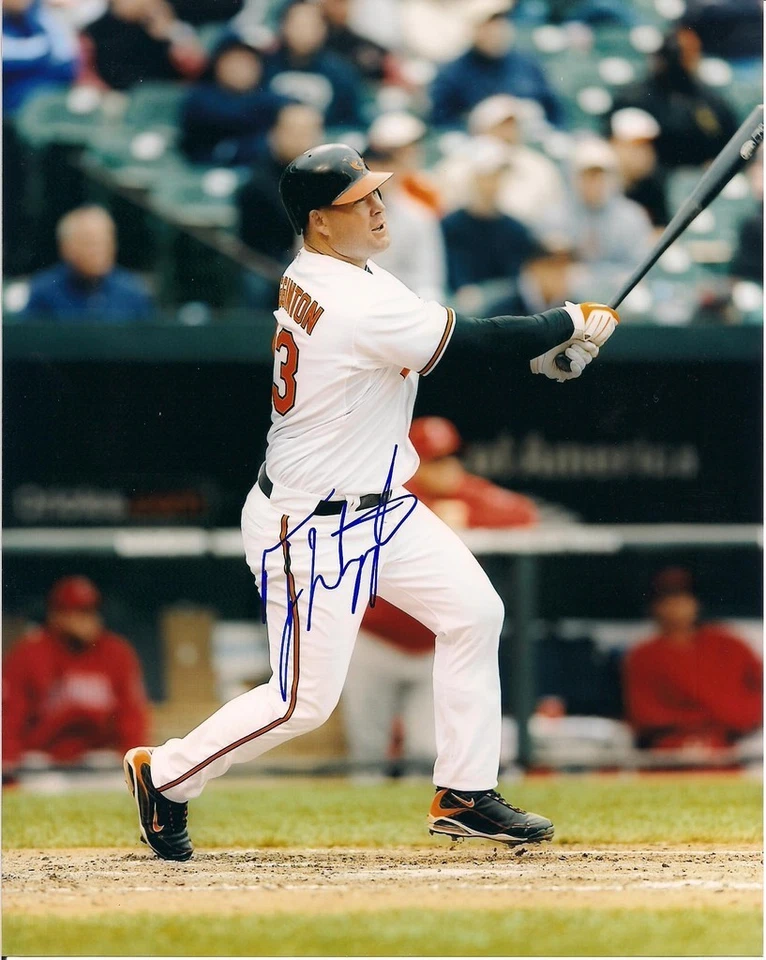 TY WIGGINTON BALTIMORE ORIOLES SIGNED 8X10 PHOTO W/COA - Image 1 of 1