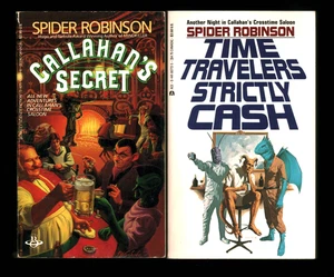 Callahan's Secret And Time Travelers Strictly Cash PB Books Spider Robinson - Picture 1 of 2