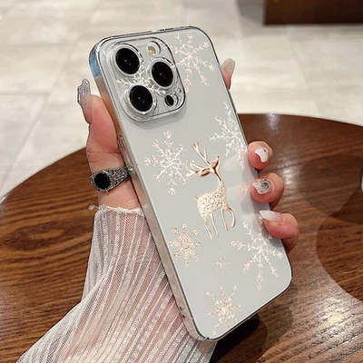 For iPhone 17 Pro Max air 16 15 14 13 12 Hard Shockproof Christmas Case Cover - Image 1 of 4