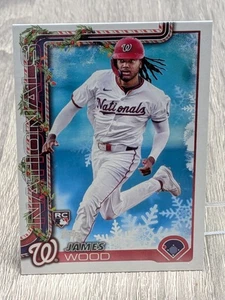 James Wood Nationals 2025 Holiday Topps RC H94 Rookie Card - Bild 1 von 2