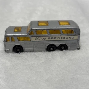 Lesney Matchbox Greyhound Bus No.66 Gray Made In United Kingdom - Picture 1 of 16