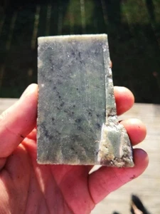 Greenstone Pounamu Natural Nephrite apple totoweka Jade Slab lapidary carving - Picture 1 of 7