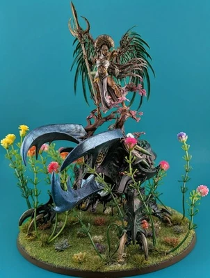 ¡LISTO PARA LA BATALLA! ¡MAGNÉTICO! Warhammer AOS Sylvaneth Alarielle la Everqueen Pintado Foto 1 de 4