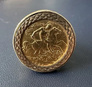 1911 George V Half Sovereign Ring - Picture 1 of 6