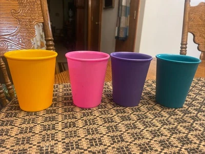 The First Years 1991 Toddler  Drinking Cup Tumbler 7 Oz Set of 4 No Lids - Image 1 of 4