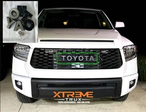 SILVER LETTERS Fits 2014-2021 TOYOTA TUNDRA TRD PRO STYLE Grille - Picture 1 of 2
