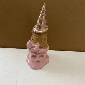 viral here lies summer skull ice cream cone with bow pink - Picture 1 of 5