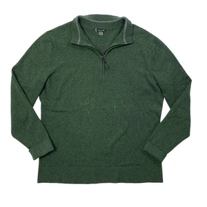 Smartwool Sweater Mens L Large Pesto Sparwood Half Zip Merino Nylon Wool Blend - Picture 1 of 12