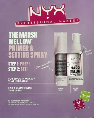 NYX Professional Makeup Long Lasting Setting Spray And Primer The Marsh Mellow - Image 1 of 4