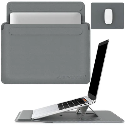 Funda para portátil para MacBook Air Pro de 13-14 pulgadas con soporte delgado reposamuñecas gris Foto 1 de 4
