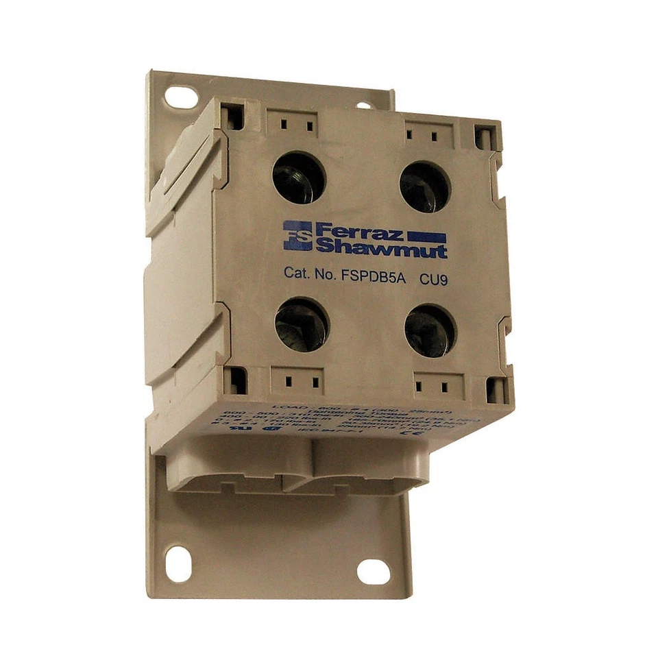 MERSEN FSPDB5A Power Distr Block,Al,1500V DC 5LCR0 - Image 1 of 1