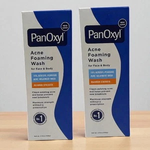 2 Panoxyl Acne Foaming Wash Benzoyl Peroxide 10% Maximum Strength Antimicrobial - Picture 1 of 1