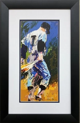 LeRoy Neiman "Mickey Mantle" ENMARCADO Nueva impresión artística New York Yankees MLB #7 Foto 1 de 3
