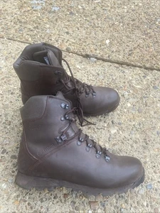 Iturri Brown Leather Patrol Boots Uk 11M #C2 - Picture 1 of 6