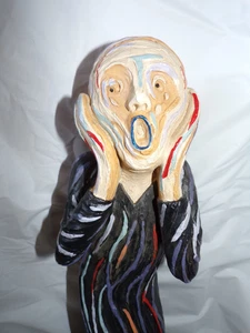 Der stille Schrei Skulptur von JAIMY - Nachbildung des Schreis von Edvard Munch - Bild 1 von 11