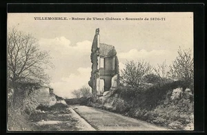 CPA Villemomble, Ruines du Vieux Chateau - Souvenir de 1870-71 1907 - Picture 1 of 2