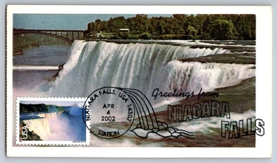 #C133 Niagara Falls Airmail FDC Maxi Card w/Pictorial Cancel - Image 1 of 2