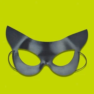 Women's Cat up Theme Costume Accessory Half Face for Woman Club - Picture 1 of 7