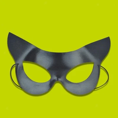 Women's Cat up Theme Costume Accessory Half Face for Woman Club - Image 1 of 4