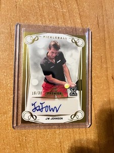 2023 Leaf Pickleball Premier Edition - JW Johnson - Gold Foil Auto #d 16/30