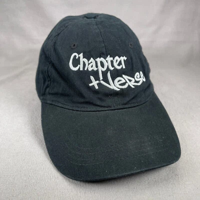 Gorra Chapter + Verso Para Hombres Talla Única Negra Gorra con Correa Deletrear Rap City Hunter Foto 1 de 4