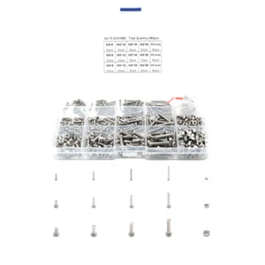 480pcs stainless steel 304 cross pan head screw with nut Suit A2-70 DIN7985 8mm - Picture 1 of 2