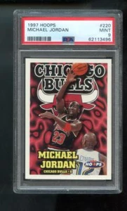 1997-98 Hoops #220 Michael Jordan PSA 9 Graded Basketball Card NBA 97-98 1998 - Picture 1 of 2