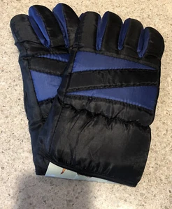 Men’s Women’s Wear Outdoor Winter Warm Ski Snow Gloves Blue Black Adult - Picture 1 of 10